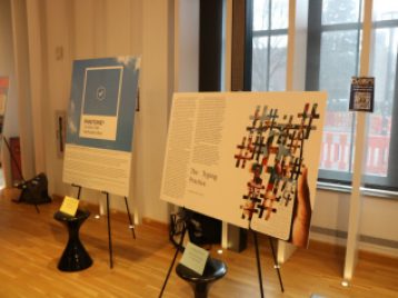 Photo of presentation board for Galileha Calvario-Zavala's project, "The Typing Practice."